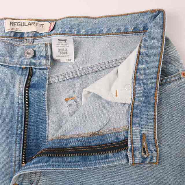 Levi's(リーバイス)のリーバイス デニムパンツ ジーンズ 505 レギュラーフィット ストレート 大きいサイズ 海外古着 メンズ W36L30サイズ ブルー Levi's メンズのトップス(ジャージ)の商品写真