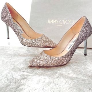 ジミーチュウ(JIMMY CHOO)のジミーチュウ  JIMMY CHOO グリッター　パンプス　ハイヒール　極美品(ハイヒール/パンプス)