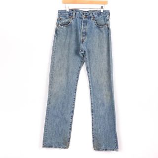 リーバイス(Levi's)のリーバイス デニムパンツ ジーンズ 501 ボタンフライ ストレート ボトムス アメリカ買付 海外古着 メンズ W34L34サイズ ネイビー Levi's(ジャージ)