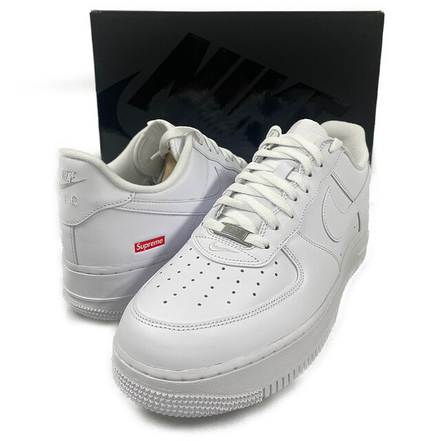 SUPREME シュプリーム × NIKE ナイキ 品番 CU9225-100 AIR FORCE 1 LOW SP エアフォース シューズ スニーカー ホワイト 正規品 / 30752