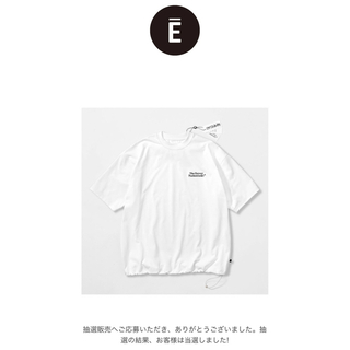 ワンエルディーケーセレクト(1LDK SELECT)のTech Drawstring Tee  WHITE  XL(Tシャツ/カットソー(半袖/袖なし))