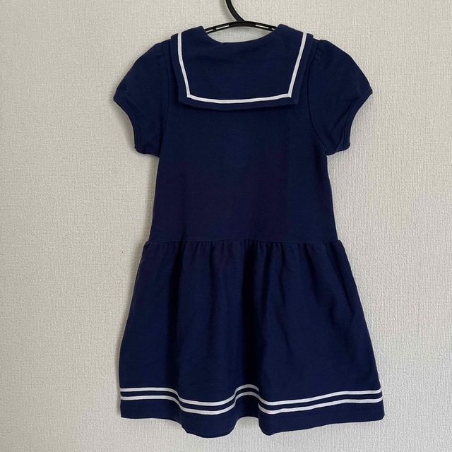 セーラー風ワンピース　110cm キッズ/ベビー/マタニティのキッズ服女の子用(90cm~)(ワンピース)の商品写真