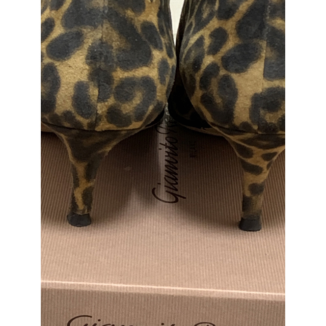 靴/シューズ大幅値下げ！【美品】GIANVITO ROSSI  レオパード 5.5cmヒール