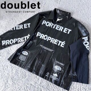 ダブレット(doublet)のDoublet ダブレット パッケージコーチジャケット ブラック(ナイロンジャケット)