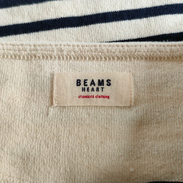 BEAMS(ビームス)の美品♥BEAMS HEART　七分袖　ボーダープルオーバー レディースのトップス(Tシャツ(長袖/七分))の商品写真