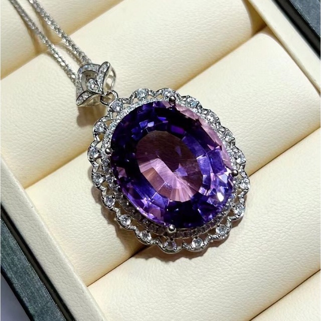 天然】アメジスト ペンダントトップ s925 18*22mm-www.mwasaving.com
