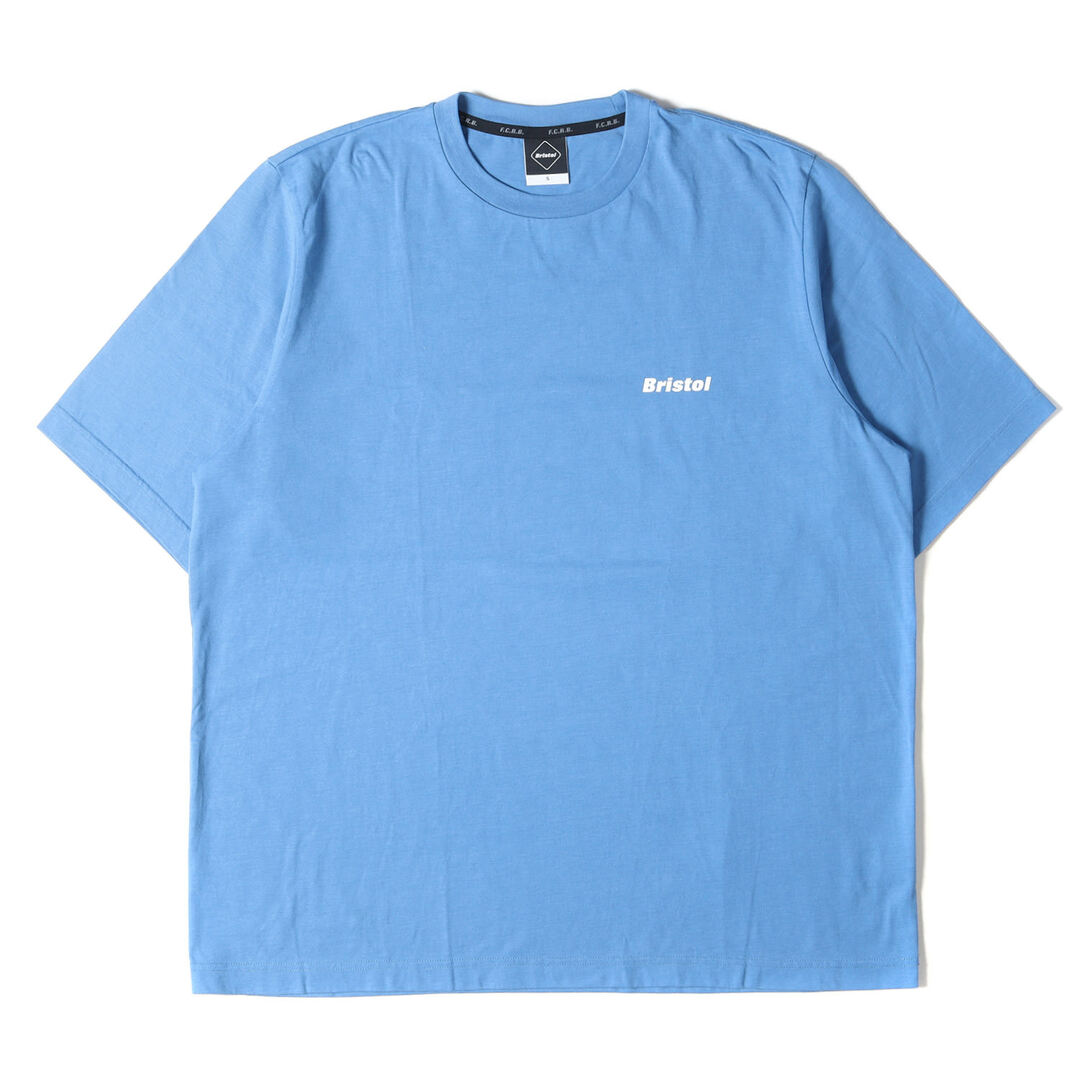 F.C.Real Bristol エフシーレアルブリストル Tシャツ リラックスフィット スモールロゴ クルーネックTシャツ RELAX FIT SMALL AUTHENTIC LOGO TEE 22SS ライトブルー S FCRB トップス カットソー 半袖 【メンズ】【美品】Tシャツ/カットソー(半袖/袖なし)