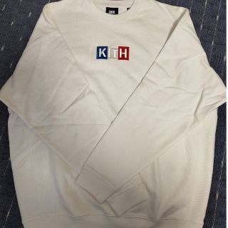 KITH - KITH Paris限定 boxlogo crewneck Lサイズの通販 by KITH KITH - KITH Paris限定 boxlogo crewneck Lサイズの通販 by KITH