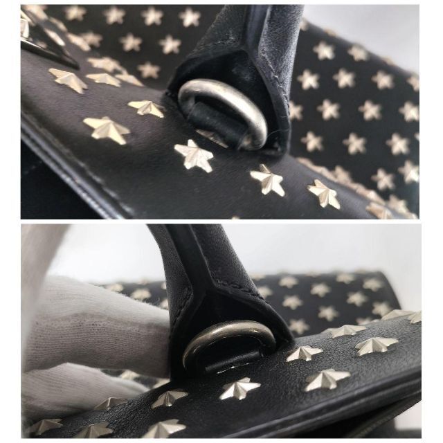 JIMMY CHOO ジミーチュウ スタッズ ハンドバッグ 星 SH376 【メーカー