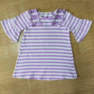 ベベ(BeBe)のべべ　スラップスリップ　チュニック(Tシャツ/カットソー)