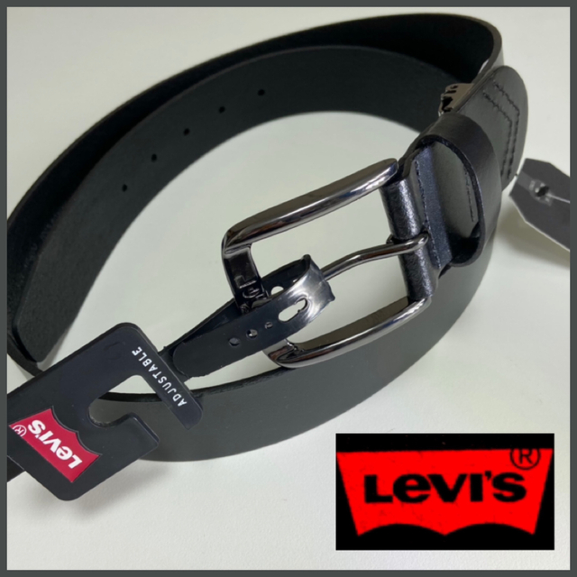 Levi's(リーバイス)のLEVIS リーバイス 牛革 レザー ベルト 38mm 黒 メンズのファッション小物(ベルト)の商品写真