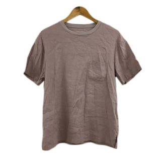 アーバンリサーチドアーズ(URBAN RESEARCH DOORS)のアーバンリサーチ ドアーズ Tシャツ 無地 リネン 半袖 38 紫 ピンク(Tシャツ(半袖/袖なし))