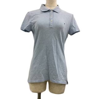 トミーヒルフィガー(TOMMY HILFIGER)のトミーヒルフィガー ポロシャツ ポロカラー 半袖 S/P 水色 ライトブルー(ポロシャツ)