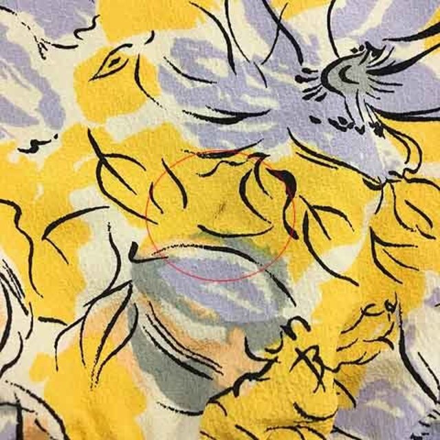 SNIDEL(スナイデル)のスナイデル ワンピース Iライン ミニ 花柄 リボン ノースリーブ 0 黄 白 レディースのワンピース(ミニワンピース)の商品写真