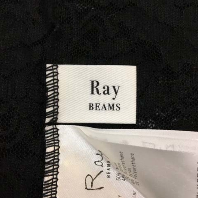 Ray BEAMS(レイビームス)のレイビームス カットソー プルオーバー モックネック ナイロン 半袖 黒 レディースのトップス(カットソー(半袖/袖なし))の商品写真