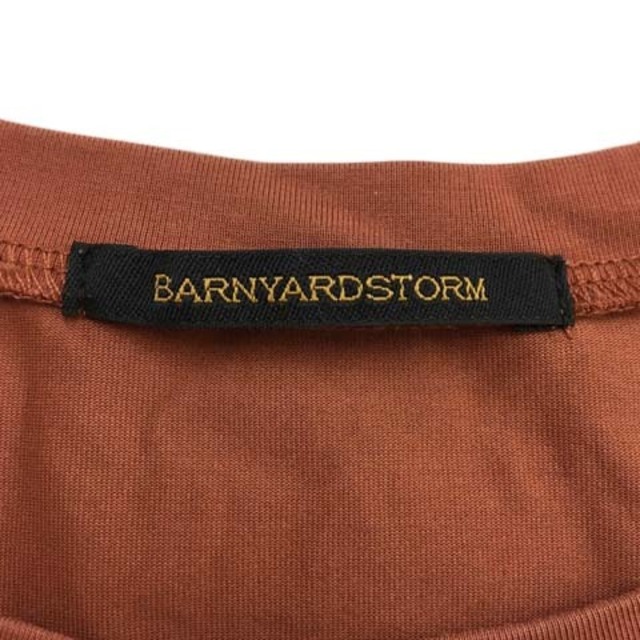 BARNYARDSTORM(バンヤードストーム)のバンヤードストーム Tシャツ カットソー プルオーバー 無地 半袖 0 茶 赤 レディースのトップス(Tシャツ(半袖/袖なし))の商品写真