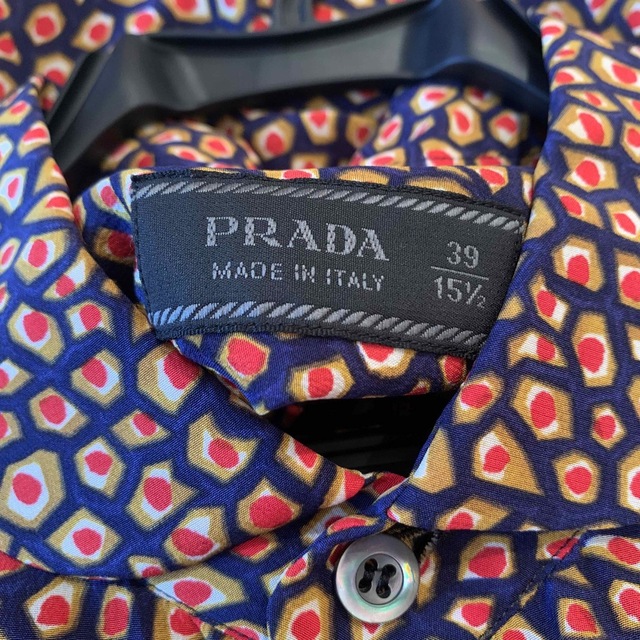 PRADA(プラダ)の【極美品】PRADA 総柄プルオーバーシャツ 39 プラダ メンズのトップス(シャツ)の商品写真