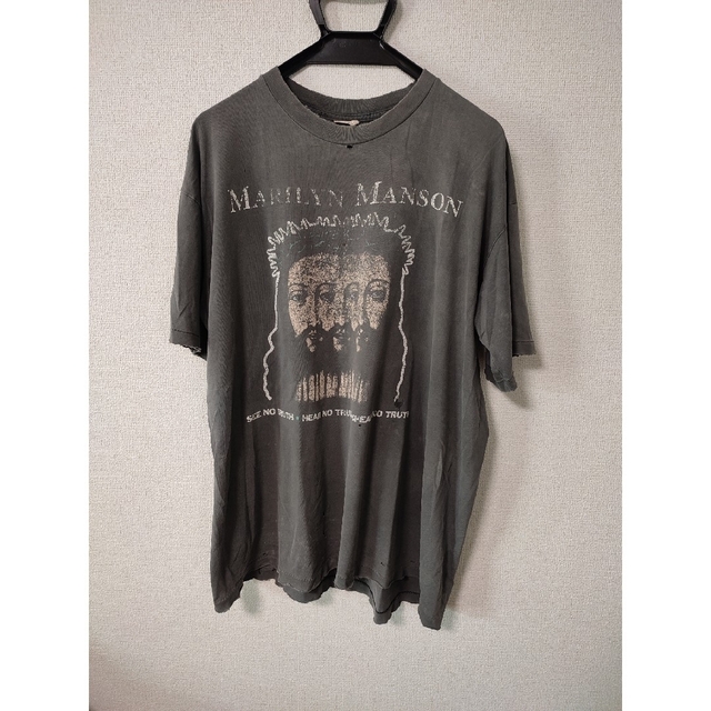 最終値下げ 【値下げ不可】古着 ボロ Manson Marilyn 90s Tシャツ+