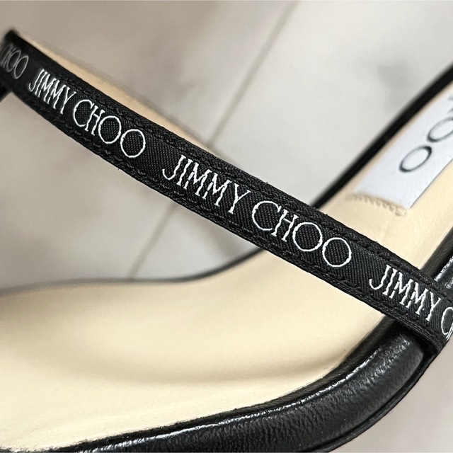 JIMMY CHOO(ジミーチュウ)のジミーチュウJIMMY CHOO 36 ロゴストラップ サンダル レディースの靴/シューズ(サンダル)の商品写真