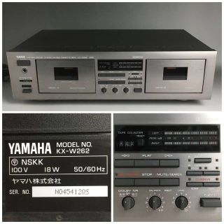 ヤマハ(ヤマハ)のYAMAHA/ヤマハ KX-W262 ダブルカセットデッキ ヤマハ オーディオ(その他)