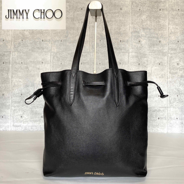 極美品】JIMMY CHOO BARRA/S BLACK 2WAYトートバッグ - agedor.ma