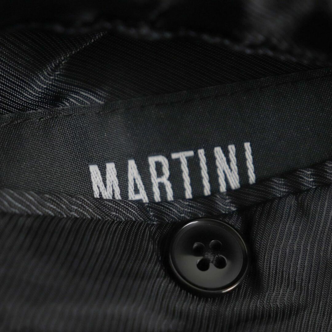 良品▼黒タグ DOLCE＆GABBANA ドルチェ＆ガッバーナ MARTINI シルク混 シングルジャケット/テーラード ブラック 52 メンズ 伊製 正規品