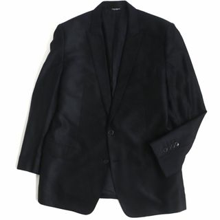 良品▼黒タグ DOLCE＆GABBANA ドルチェ＆ガッバーナ MARTINI シルク混 シングルジャケット/テーラード ブラック 52 メンズ 伊製 正規品