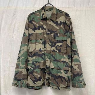 Rothco ロスコ ジャケット シャツ アウター カーキ系 M ミリタリー 迷彩 カモフラ 柄 プリント BDU SHIRTS おしゃれ シンプル きれいめ 大人女子 ブランド カジュアル 着回し 羽織り【レディース】【美品】