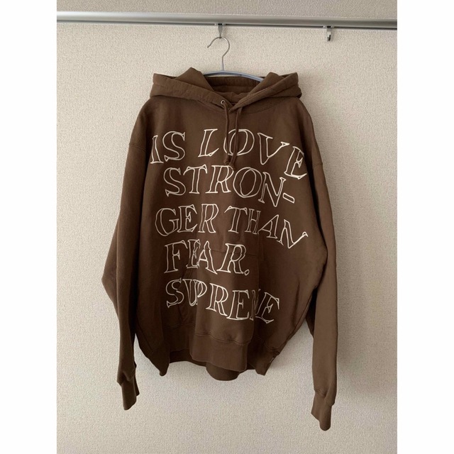 STRONGER THAN FEAR HOODED SWEATSHIRT 【お年玉セール特価