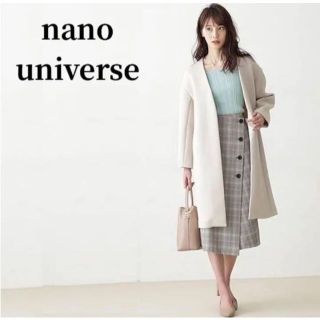 ナノユニバース(nano・universe)の完売商品Aperiダンボールノーラペルコートナノユニバースアペリ(ロングコート)