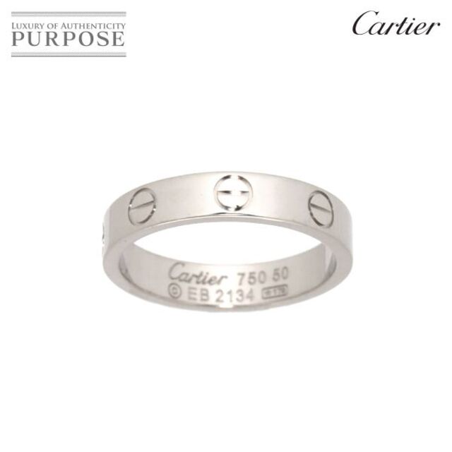 カルティエ Cartier ミニラブ #50 リング K18 WG ホワイトゴールド 750 指輪 VLP 90185081商品管理番号90185081