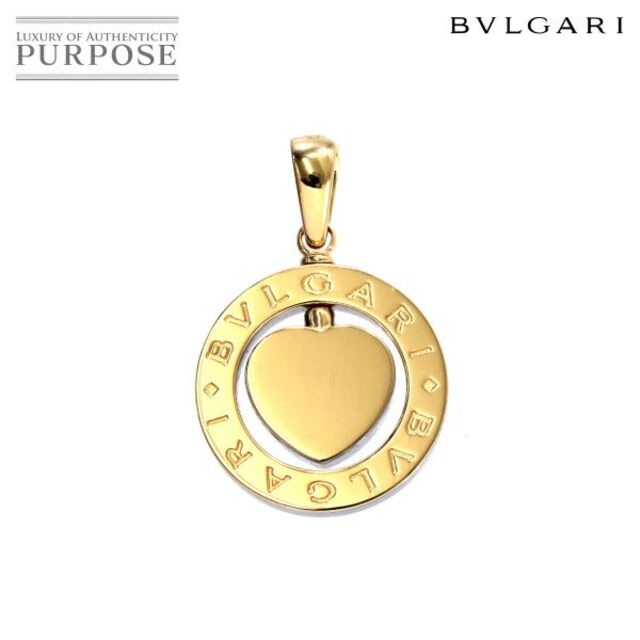 BVLGARI - ブルガリ BVLGARI ダブル ロゴ ペンダント トップ K18 YG ...