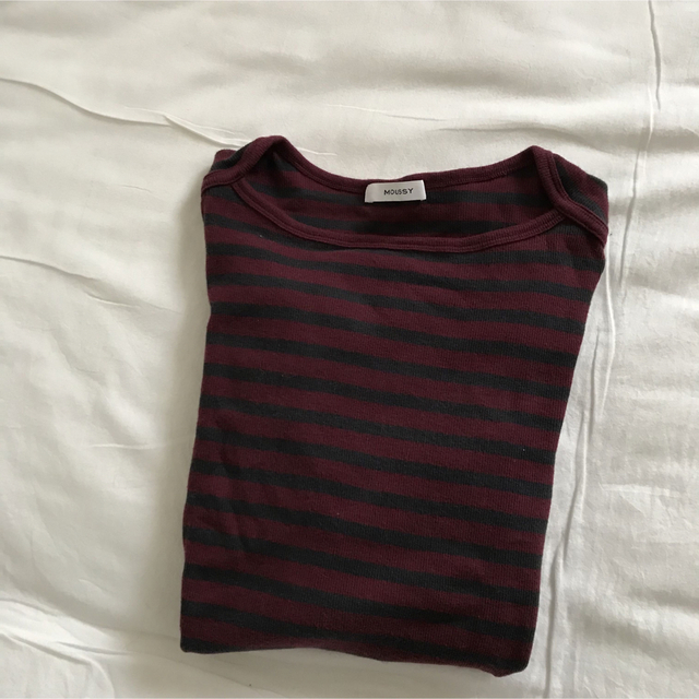 moussy(マウジー)のmoussy ボーダートップス レディースのトップス(Tシャツ(長袖/七分))の商品写真