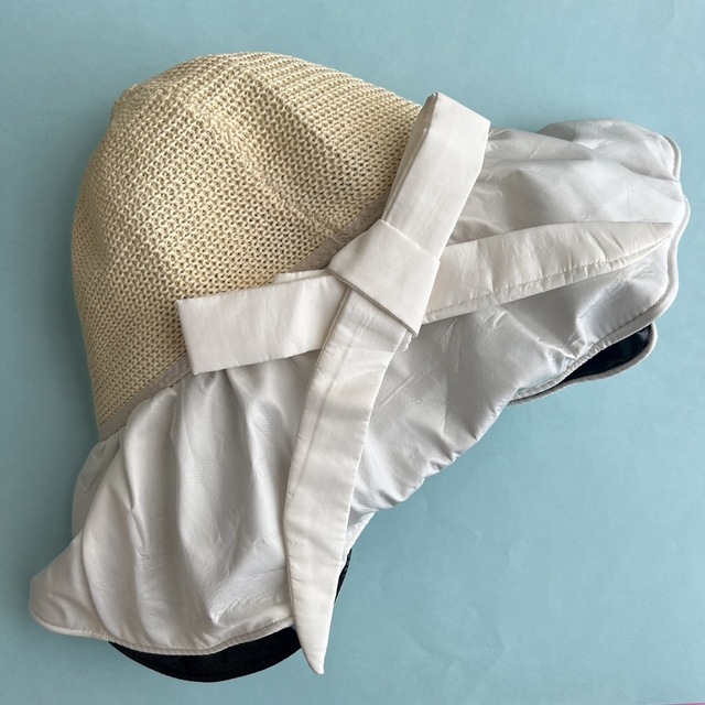 オフホワイト レディース 日よけ帽子 ハット 紫外線対策 UVカット 日焼け防止 レディースの帽子(ハット)の商品写真