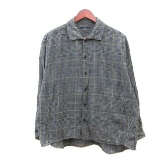 シップス(SHIPS)のシップス SHIPS シャツ グレンチェック 長袖 M グレー /MN(シャツ)