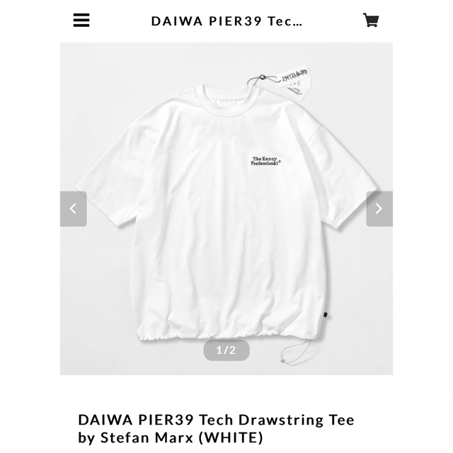 Tシャツ/カットソー(半袖/袖なし)ENNOY DAIWA PIER39 Tech Drawstring Tee