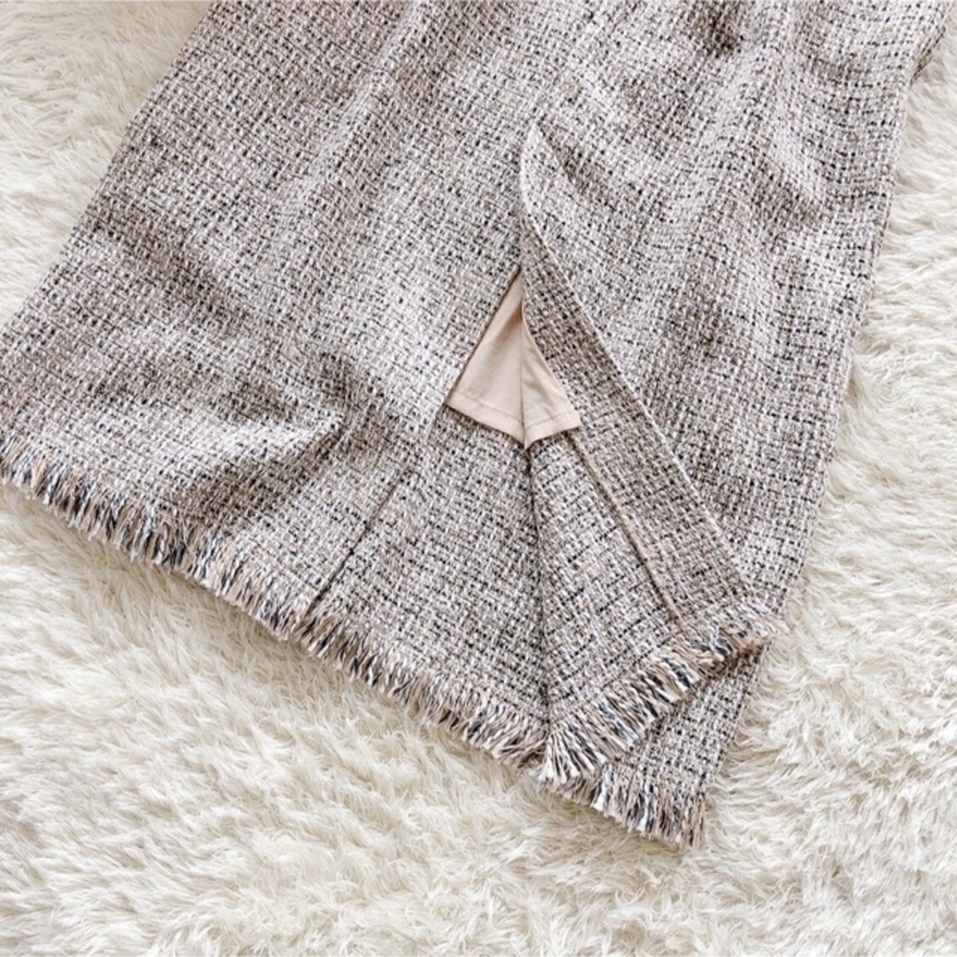 Lily Brown ツイードワンピース キャメル 1