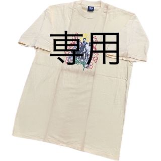 ステューシー(STUSSY)の【STUSSY】90s old stussy フォトTシャツ L 黄 ①(Tシャツ/カットソー(半袖/袖なし))