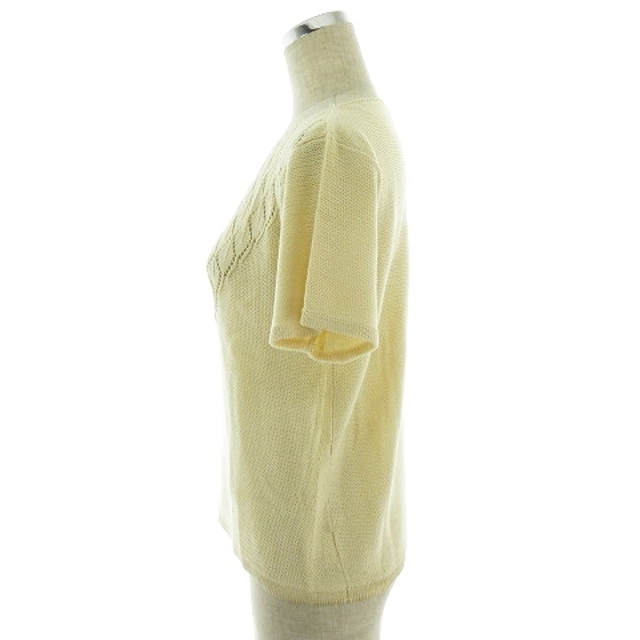 4℃(ヨンドシー)のヨンドシー 4℃ BATIE-NORD ニット カットソー 半袖 アイボリー レディースのトップス(ニット/セーター)の商品写真