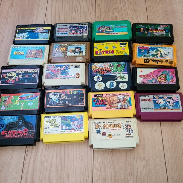 【ジャンク品】ファミリーコンピュータ ファミコン ソフト 19点セット