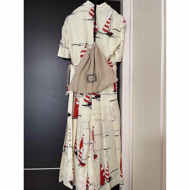 GUCCI グッチ/ヨット総柄ワンピース/新品未使用タグ付き/吉岡里帆着用 GUCCI グッチ/ヨット総柄ワンピース/新品未使用タグ付き/吉岡里帆着用