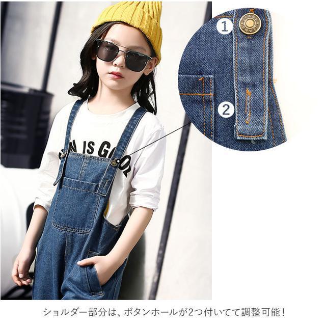 【並行輸入】女の子 デニムサロペット キッズ/ベビー/マタニティのキッズ服女の子用(90cm~)(ワンピース)の商品写真