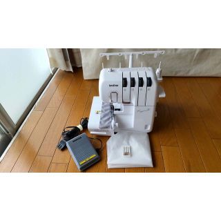 日本製・綿100% brother ブラザー ロックミシン KagariⅣ 2本針4本糸