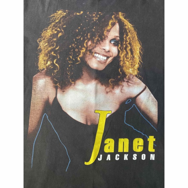 90'S JANET JACKSON RAP Tシャツ ヴィンテージ　ブラック メンズのトップス(Tシャツ/カットソー(半袖/袖なし))の商品写真