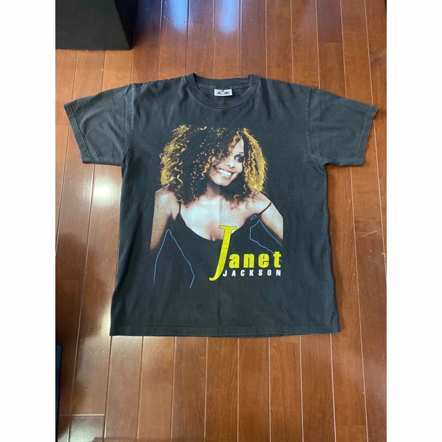 9090'S JANET JACKSON RAP Tシャツ ヴィンテージ　ブラック