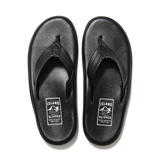 アイランドスリッパ(ISLAND SLIPPER)のISLAND SLIPPER トングサンダル レザー ブラック 29cm(サンダル)