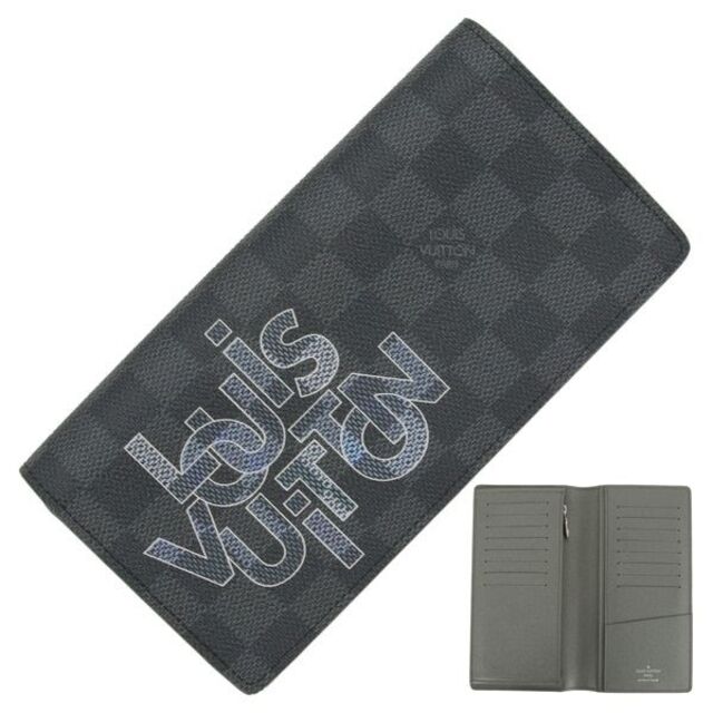 LOUIS VUITTON 長財布 二つ折り メンズ 新品 黒 154-2-9a