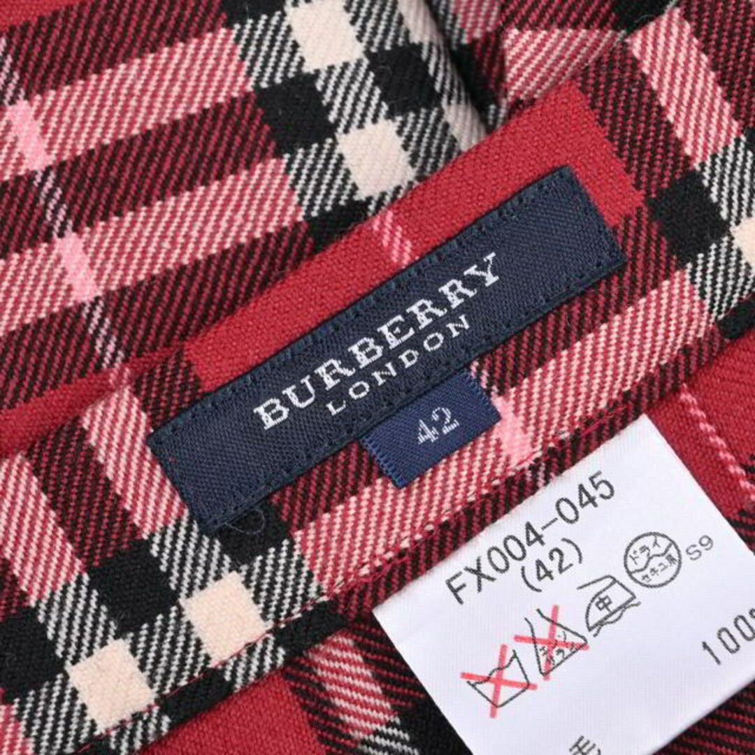 BURBERRY(バーバリー)のBurberry London ノバチェック ウール プリーツ ラップ スカート レディースのスカート(その他)の商品写真