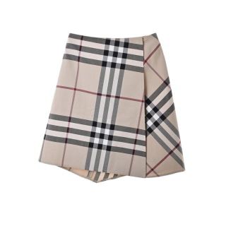 バーバリー(BURBERRY)のBurberry London ノバチェック コットン混 ラップ スカート(その他)