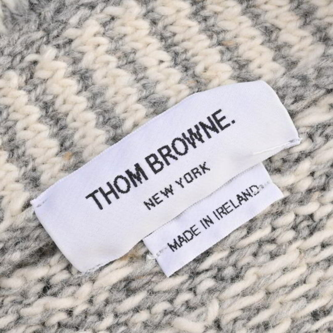 THOM BROWNE(トムブラウン)のTHOM BROWNE アイルランド製 モヘア混 ニットカーディガン メンズのトップス(カーディガン)の商品写真